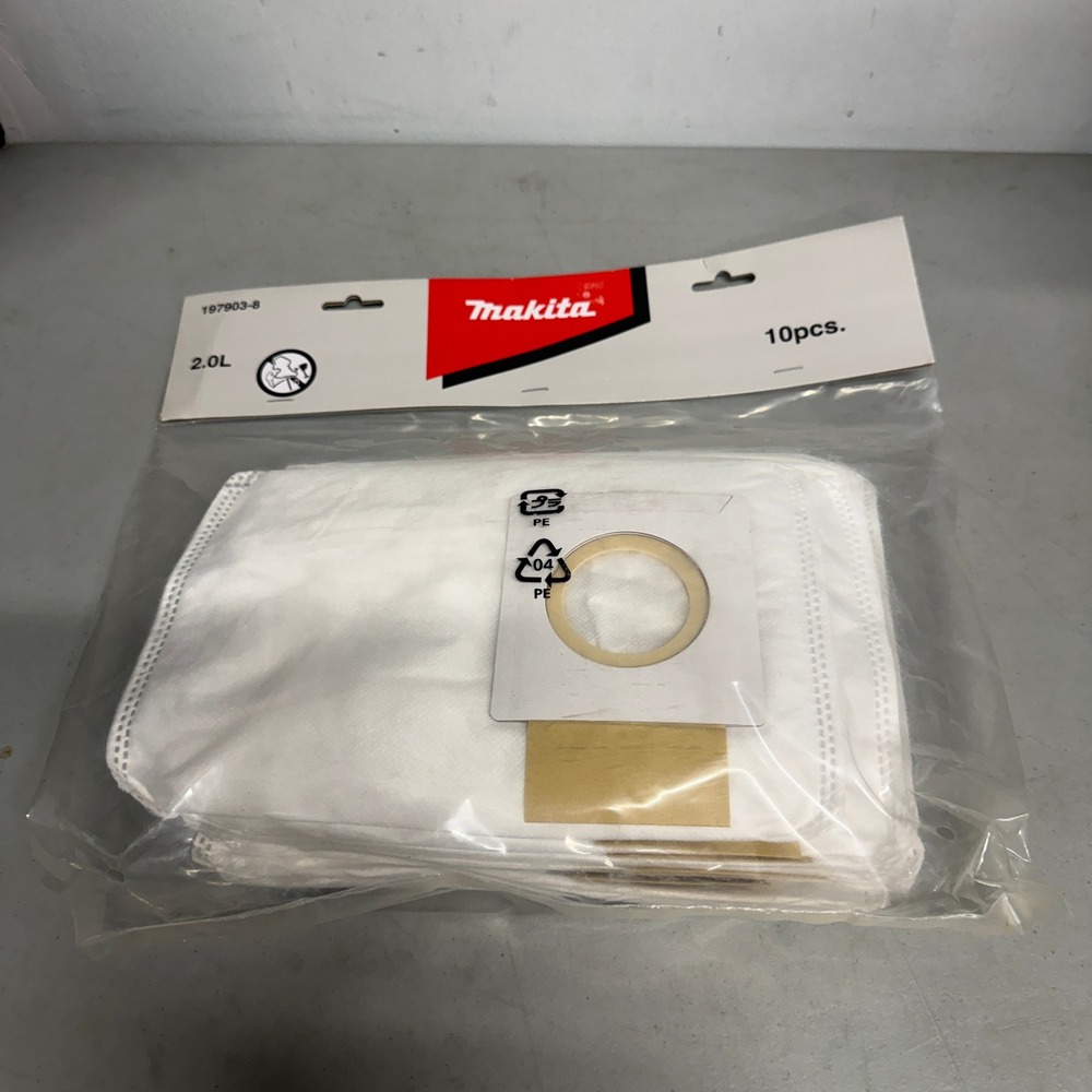 Pack of 10 Makita 197903-8 Filter Dust Bag for XCV05, XCV09, XCV10